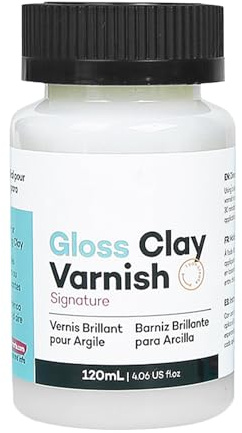 Glanzlack Für Ton, 120ml Hochglanz Lufttrocknende Glasur-Lack, Für Heimstudio Verhindert Rissbildung Wasserdichte Bastelhilfe Für Ölmalerei Gips Keramik & Holz