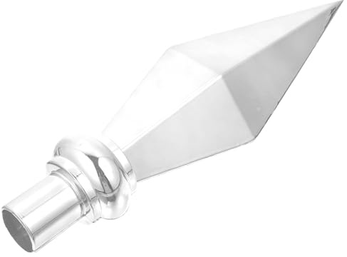 SEWACC Fahnenmastkopf aus Aluminiumlegierung 11,4X3,1X2 Zoll Wetterfester Ersatz für Gartenfahnenstangen Kompakter Fahnenmast Topper für Außeneinsatz