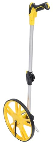 Dpofirs Ruota di Misura Meccanica Strumento di Rotolamento Portatile Accurato per Professionisti Dell'edilizia e del Paesaggio, Lega di Alluminio, 318 Mm