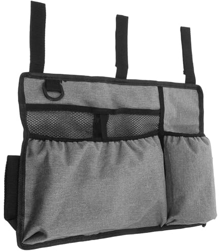 HEALEEP Paquet de Rangement pour Accoudoir de Fauteuil Roulant et Sacoche Déambulateur en Polyester Grosse Capacité Adapté la Plupart des Moyens de Transport pour Seniors et Personnes