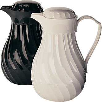 Insulated Coffee Pot White 64oz (Sold Singularly) - heavy duty plastic to prevent breakages and keep the contents warm for up to 4 hours!