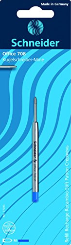 Schneider skrivverktyg kulspetspenna Office 708, dokumentätt, M, blå, 1 blisterkort