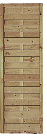 Preiswerter Sichtschutz Windschutz Gartenzaun Maß 60 x 180 cm (Breite x Höhe) aus Kiefer/Fichte Holz, druckimprägniert Berlin Massiv