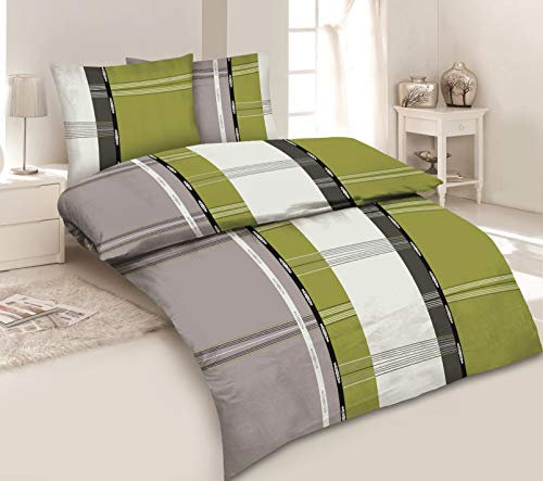 Dresscode 3 Teilige WARME Winter Bettwäsche Set Fleece Microfaser Bettbezug Übergröße 200x200 cm 2X Kissenbezug 80x80 cm Schlafzimmer