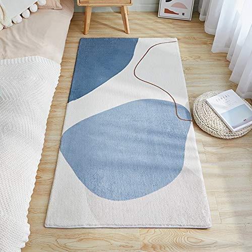 Yurun Tappeto Runner Corsia Tappeto di Design, Antimacchia Adatto per Cucina e Bagno, 8 x Adesivo Antiscivolo Sottotappeto - 90x210cm