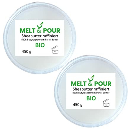900 g Raffinierte Sheabutter Bio vegan Kosmetik Rein Natürlich Cosmos