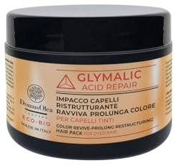 IMPACCO CAPELLI RISTRUTTURANTE RAVVIVA-PROLUNGA COLORE – GLYMALIC ACID REPAIR – Per Capelli Tinti o Colorati - Ristrutturante, Protegge il Colore, Anti-Crespo – 250ml - ECO-BIO - Domus Olea Toscana