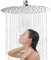 Rociador para Ducha Redondo 8 Pulgadas, Cabezal de Ducha de Acero 304 Inoxidable, Ducha de Acero, Alcachofa Ducha, Fácil de limpiar y fácil de instalar