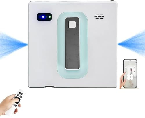 BTAISYDE Robot Limpiacristales, 2500Pa Limpieza Automática con Planificación Inteligente de Trayectoria, Tecnología de Detección de Bordes, App & Control Remoto Robot Limpiacristales