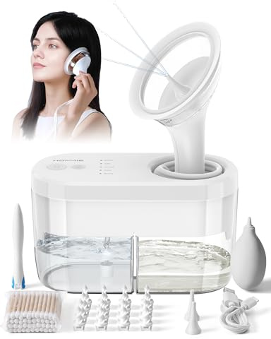 Hommie Nettoyeur Oreille Électrique Pour Adultes Avec 4 Modes De Nettoyage Et De Recyclage Automatique Des Eaux Usées, Nettoyant Pour Oreilles Efficace Et Sûr Pour Enfants Et Adultes