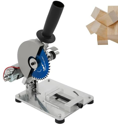 ANGDI Mini Sierra de Mesa, Sierra de Mesa Eléctrica de 96 W, Sierra de Mesa Portátil, Ángulo Ajustable de 0-45°, Herramienta de Corte for Manualidades Modelo DIY, for Corte de Metal Blando, Madera
