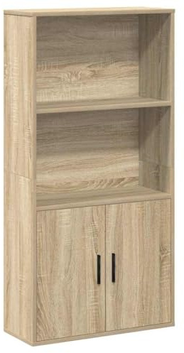 vidaXL Libreria Rovere Sonoma 60x24x120 cm in Legno Multistrato, Armadio di stoccaggio, libreria Rack, scaffale di stoccaggio, libreria scaffale