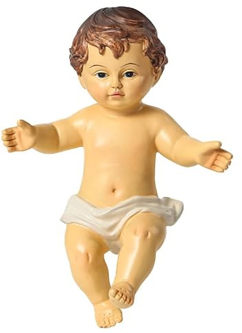 IMIKEYA Jesuskind-Figur Jesus-Statue Klein Religiöse Heilige | Kinderverzierung Babyfiguren Krippe Sammlerstück Statue Dekoration Heiliger Glaube Geschenke für Zuhause Büro Spielzeugkind