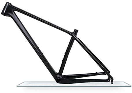 HSIRYAOHD Karbonfaser-Fahrradrahmen, 27,5er 29er, Hardtail, Mountainbike-Rahmen, 38,1 cm, 43,2 cm, XC AM, Scheibenbremsrahmen, QR 135 mm, Routing intern (mattschwarz, 69,5 x 43,2 cm)