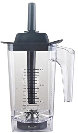WVGFAUXA Repuestos For Licuadora JTC, Recipiente Cuadrado De 1,5 L, Jarra, Taza, Base con Cuchillas, Tapa Y Prensador.