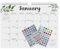 2025-2026 Calendar for Wall - Paper Planning Calendar - 18-Month Decorative Twin-Wire Wall Planner for Home, Schedule Planning Supplies