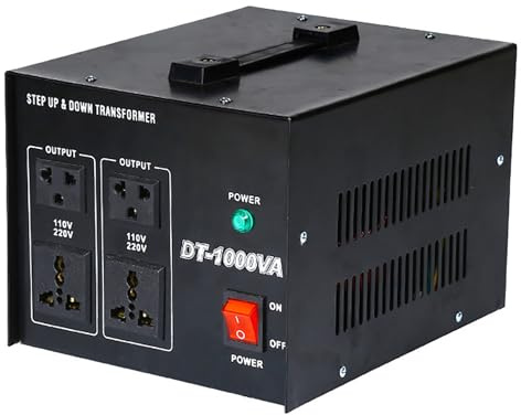 Convertidor de Voltaje de 1000 W, Transformador Elevador/Reductor, Entrada 110 V/120 V/220 V/240 V, Salida 110 V/220 V, Conector de Voltaje Universal de Doble Salida