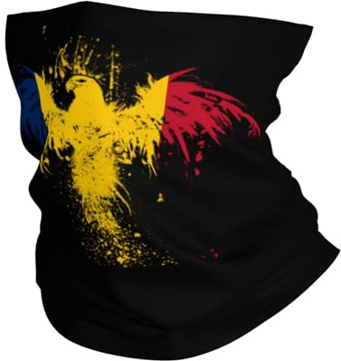 Rumänien, Rumänien, örnflagga, unisex, loop, halsduk, elastisk, halsslang, vindtät, tubhalsduk för vinter, utomhus, skidåkning, motorcykel