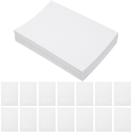 Healeved Pellicola per laminazione a freddo, 100 fogli, autoadesiva, trasparente, opaca, per foto, documenti, progetti fai da te, sfoderabile, cancelleria e scuola