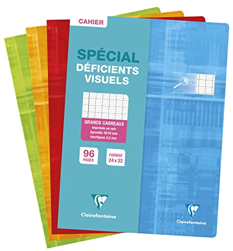 Clairefontaine 63396C quaderno punto met. 24x32cm 96p quad. grandi 90g