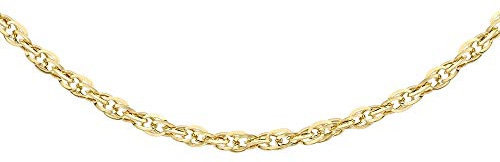 Carissima Gold Damen Hollow 1.7mm Diamantschliff Prinz von Wales Halskette 9k (375)