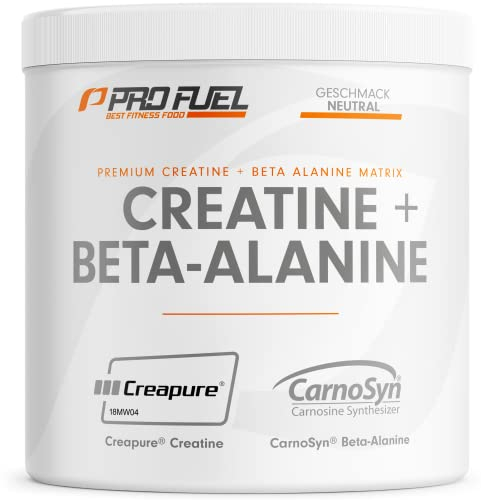 Creatin Monohydrat + Beta-Alanin 300g - Premium Creapure® Creatin 5g + CarnoSyn® Beta-Alanin 5g pro Portion - ultra hochdosiert für Kraftsport & Bodybuilding – Made in Germany - geschmacksneutral