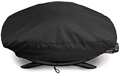 QNINE Grill Abdeckhaube für Weber Q1200, Q1400, Q1000, Q100, Abdeckung für Weber Gasgrill Elektrogrill, Winterfeste und Wetterfeste für Grill, Grillabdeckung Schutzhülle, 66.8 x 43.9 x 31.5 cm