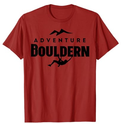 Bouldern Klettern Bergsteigen Freiklettern Adventure Boulder T-Shirt