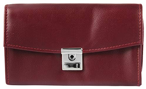Akzent Unisex - Kellnergeldbörse Taxi Gastro Portemonnaie 17x10x4,5cm 3000058-17 (Kunstleder, Dunkelrot)