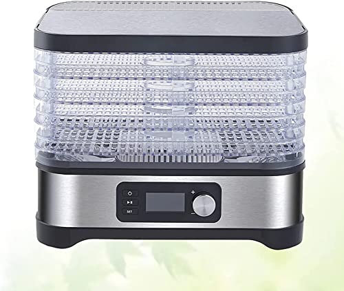 Samnuerly Déshydrateur Alimentaire Séchoir à Fruits Mini séchoir à Fruits et légumes avec température réglable Séchoir Professionnel pour Fruits, légumes, viandes, Boeuf