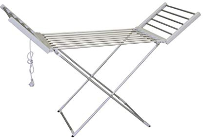 Cofan Tendedero Extensible Eléctrico | 220W | Modelo Sahara | Fabricado en Aluminio | Medidas: 148 x 52 x 108 cm