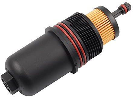Dasbecan Oil Filter Cap Lid Cover Compatible with Ford Fusion/F-150 2.7L V6/EcoBoost Replaces# FT4Z6A832C FT4Z-6A832-C