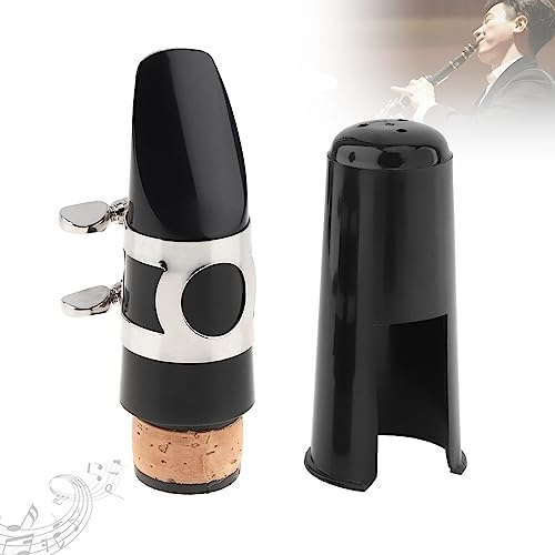 OriGlam Bb-Klarinettenmundstück mit Blattschraube für Blasinstrumentententeile, traditionelles Bb-Mundstück-Set für Klarinetten