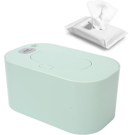 Qcwwy Feuchttücher-Heizgerät, Energiesparende Feuchttücher-Heizung mit Konstanter Temperatur aus ABS für Toiletten (Grün)