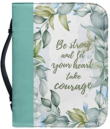 Dajingkj Bibelhülle Mit Reißverschluss Groß Leder Personalisiert Bibeltasche Damen Herren Tasche Bibel Buch Kirche Henkeltaschen
