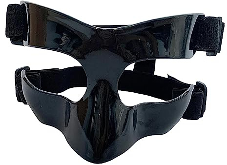 Harilla Maschera da Basket Protezione per Il Naso Visiera per Adulti Protezione per Il Naso Maschera per Il Viso Maschera Protettiva per Calcio, Mascherina Regolabile Sport Attrezzatura Protettiva