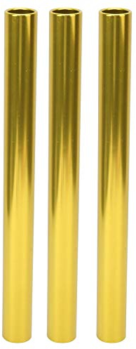 Leapiture 3 Stück Staffelstab Sprint Staffelstab Sprint Staffelstab Für Leichtathletikveranstaltungen, Leichtathletikstab schlagstock teleskop für Schulsportaktivitäten(Gold)