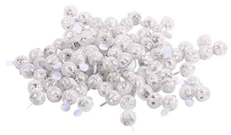 100 Stück LED-Kugeln, Weihnachten, Dekoratives Licht, Mini-runde LED-Blitz-Ballon-Lichter, Mehrfarbige Laternen, Lichtkugeln, Lampe für Weihnachten (Weiss)