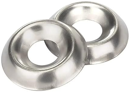 SYDARSYN M6 Senkkopf Unterlegscheiben 304 Edelstahl Screw Cup Oberflächenbehandlung Unterlegscheiben (50 Stück)