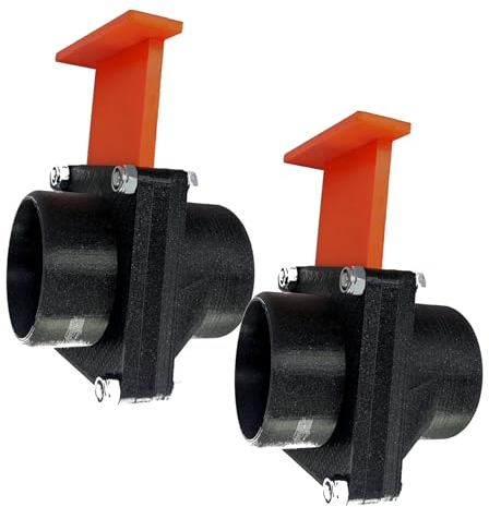 ULROAD 2 Stück Blast Gate DN50 50mm Blastgate Absperrschieber Absaug Luft Sperrschieber Absauganlage Werkstatt Luftregulierung