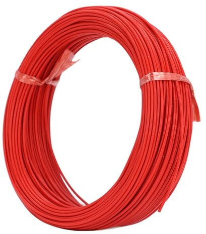 Cable Eléctrico Para Detector De Bucle, 50m 0,75 mm² Cable Alambres Eléctrico Cable De Cobre Estañado Libre De Oxígeno Resistente a Alta Temperatura, Bobina Del Detector De Bucle Para Estacionamiento