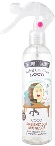 The Fruit Company Spray Ambientador COCO Aroma Multiusos 250ml Absorbe Olores y Extractos Naturales