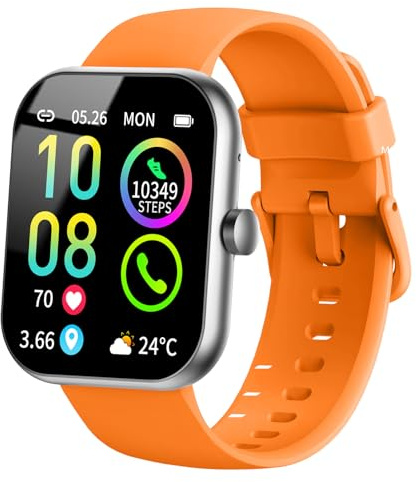 Smart Watch for Men Women (Answer/Make Call), 1.96HD Screen Fitness Watch with Heart Rate/Sleep Monitor/SpO2/Pedometer, Activity Tracker 112 Sport Modes, IP68 Waterproof Smartwatch for IOS Android