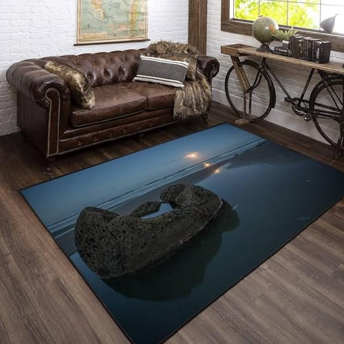 Kinderteppich Landschaft - Kurzflor Teppich Kinderzimmer Spielteppich Antiallergen Und Extra Weich - Babyzimmer Teppiche Für Junge Und Mädchen Babyteppich 100 X 120 cm / 31.5 X 47.24-7.68061