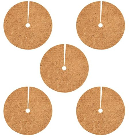 Stuoie naturali dell'erbaccia di protezione dell'albero delle fibre del cocco, tessuto rotondo a 5,9 pollici dell'erbaccia della noce di cocco per il tronco protettivo di piano dell'albero