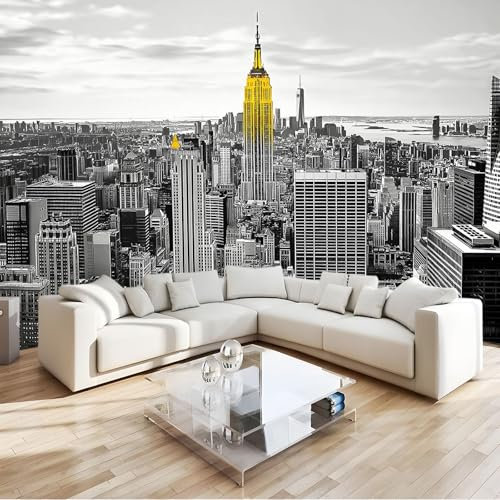 Generico Art Carta Da Parati Fotomurale 250 x 175 cm Fotomurali Camera Da Letto Ufficio Soggiorno Decorazione Muro Murales Skyline di New York City edifici cittadini Fotomurale
