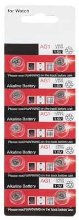 ZYHARUKO 10/20 pilas de botón AG1/LR621, batería alcalina de botón de larga duración de 1,5 V para relojes electrónicos pequeños