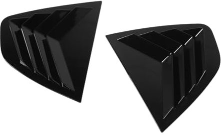 Yctze Garniture Robuste de Couvercle de Persiennes de Lunette Arrière en ABS pour Giulia 2016 2024 – Volet Latéral Gauche et Droit (Black)