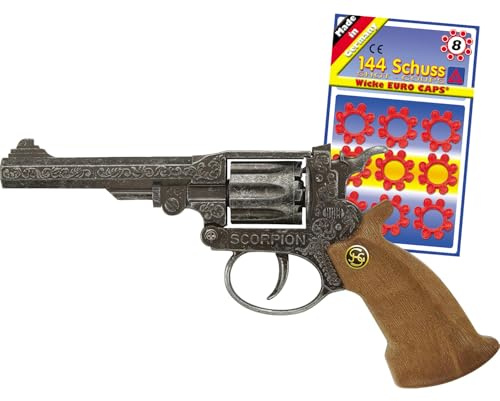 Scorpion Antik Western-Requisite 22 cm mit 144 Ringamorces für Erwachsene