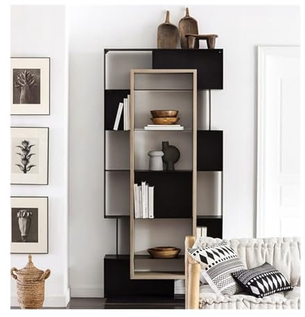 GLigeT Bücherregal Nordisches Bücherregal, minimalistisches Bücherregal, Bücherregal, Präsentationsständer Bücherturm